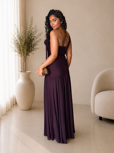 Vestido jade ameixa