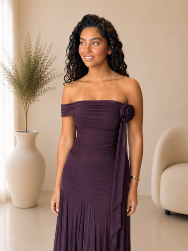 Vestido jade ameixa