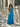 Vestido Any azul turquesa