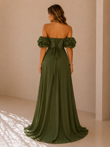 Vestido Gabriela verde kaki