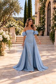 Vestido Gabriela azul claro