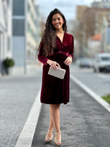 Vestido cloe Bordeaux