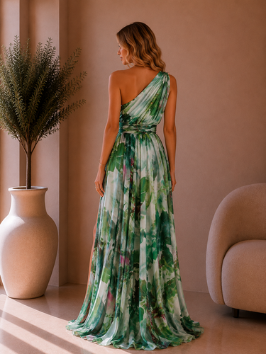 Vestido Orquídea verde XL