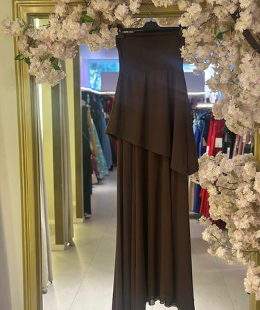 Vestido Alexa castanho