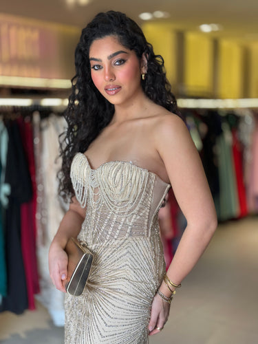 Vestido LORENA DOURADO