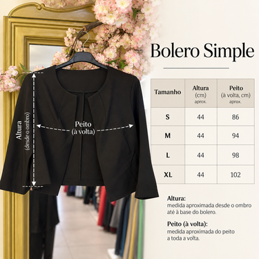 Bolero simple branco