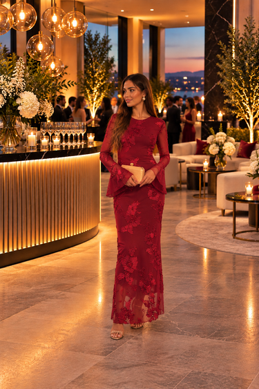 Vestido Berlim vermelho