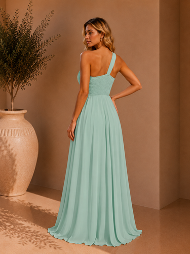 Vestido Wanda verde sage