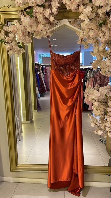 Vestido Nadine terracota