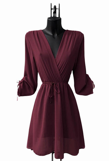Vestido Ayla bordeaux