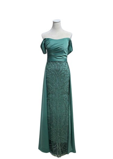 Vestido Aurora verde sage