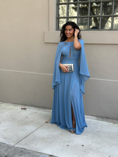 Vestido Camila azul claro