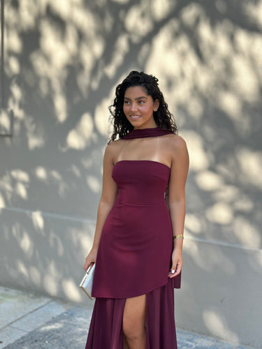 Vestido Madison Bordeaux
