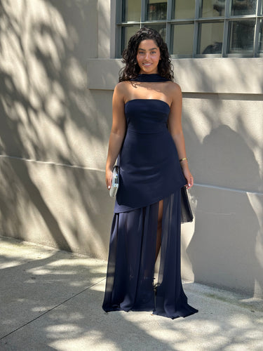 Vestido Madison azul navy