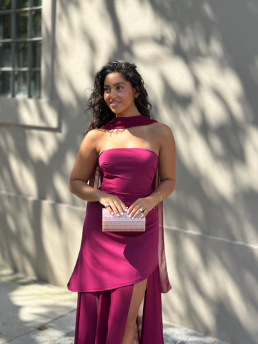 Vestido Madison rosa malva