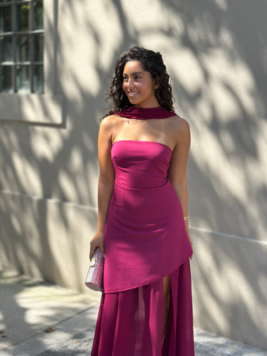 Vestido Madison rosa malva