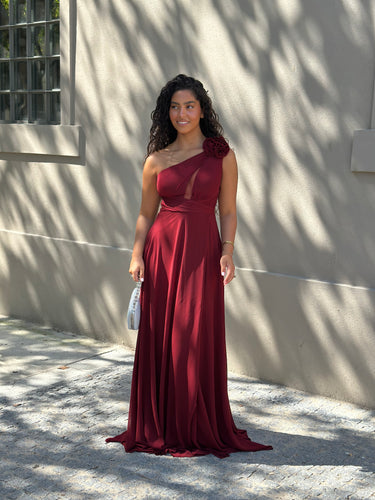 Vestido Lara bordeaux, fotografia adicional 3