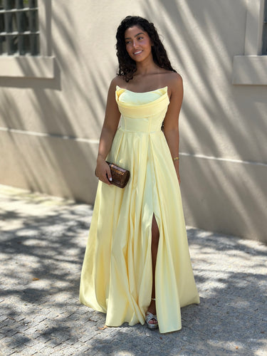 vestido Laura amarelo