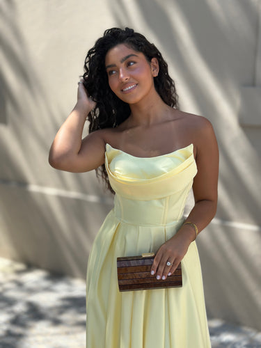 vestido Laura amarelo