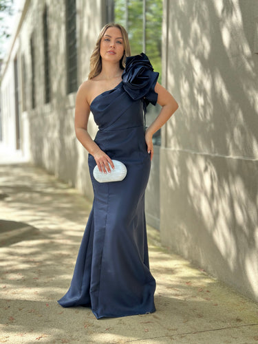 Vestido Hailey azul navy