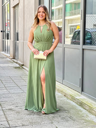 Vestido Neuza verde OLIVE