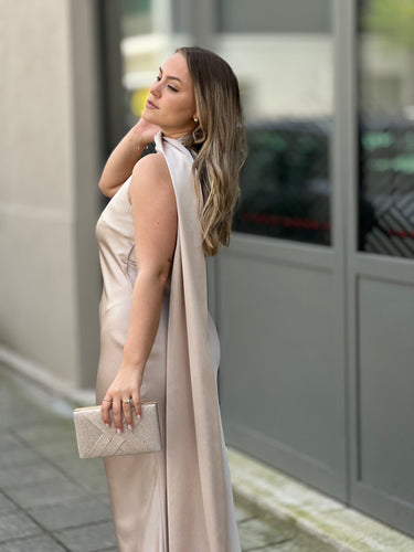 Vestido Ashley BEGE DOURADO