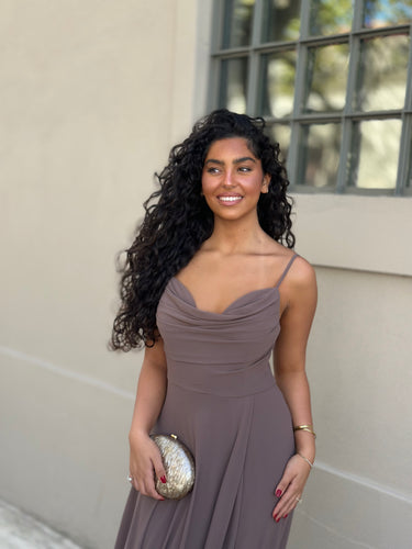 Vestido Dora taupe