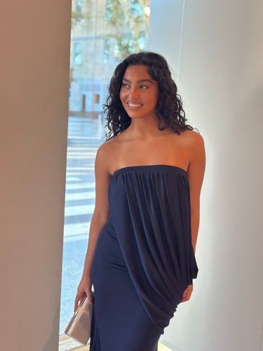 Vestido Ginny azul navy