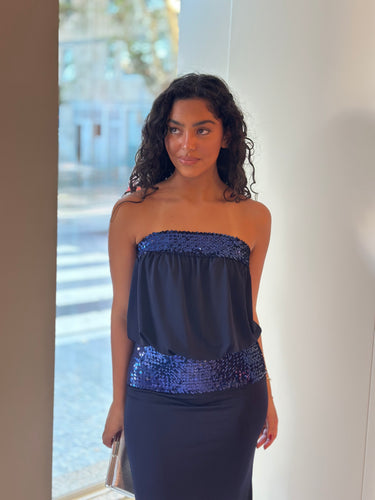 Vestido Becky azul navy