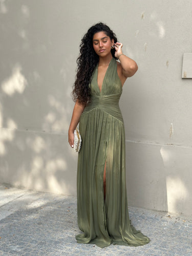 Vestido Liz verde olive