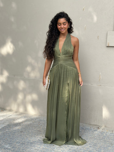 Vestido Liz verde olive