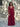 Vestido Wonderland XL bordeaux