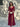 Vestido Wonderland Bordeaux