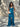 Vestido Dora azul petróleo