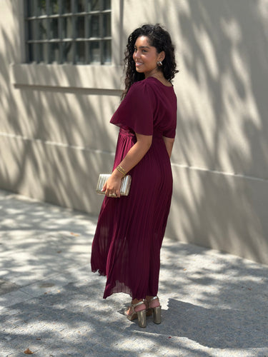 Vestido Carina Bordeaux