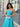 Vestido Nancy azul turquesa