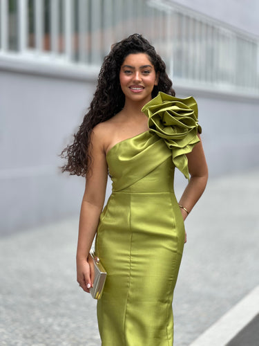 Vestido Hailey verde lima