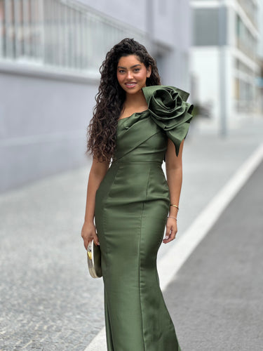 Vestido Hailey verde kaki