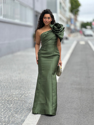 Vestido Hailey verde kaki