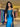 Vestido Ivy azul petróleo