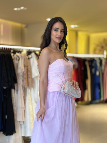 Vestido Carlota rosa