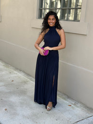 Vestido Noa azul navy