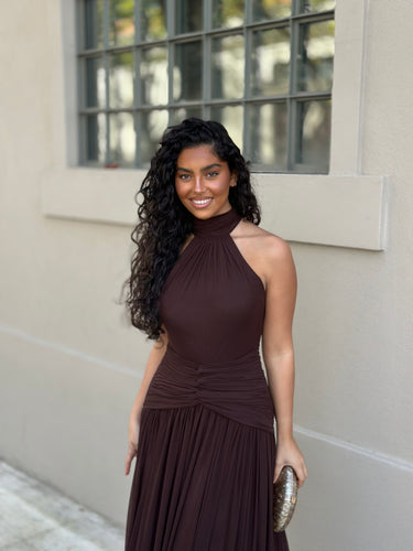 Vestido Noa castanho