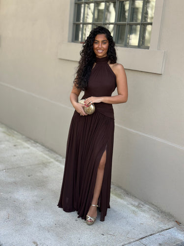 Vestido Noa castanho