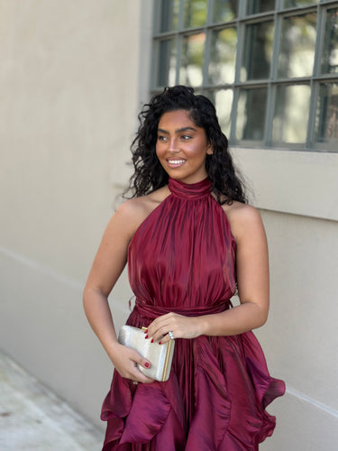 Vestido Alicia Bordeaux