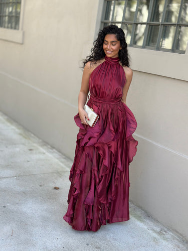 Vestido Alicia Bordeaux