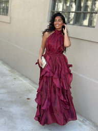 Vestido Alicia Bordeaux