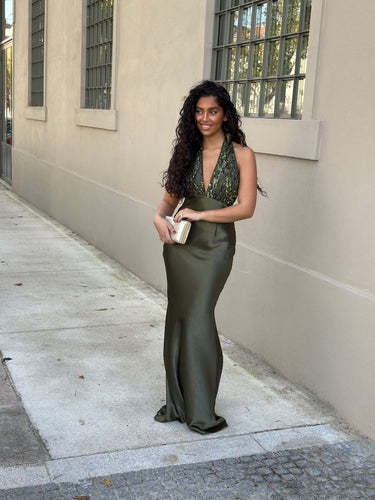 Vestido Kimie verde olive