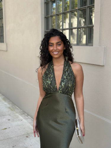 Vestido Kimie verde olive
