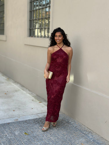 Vestido Alison Bordeaux